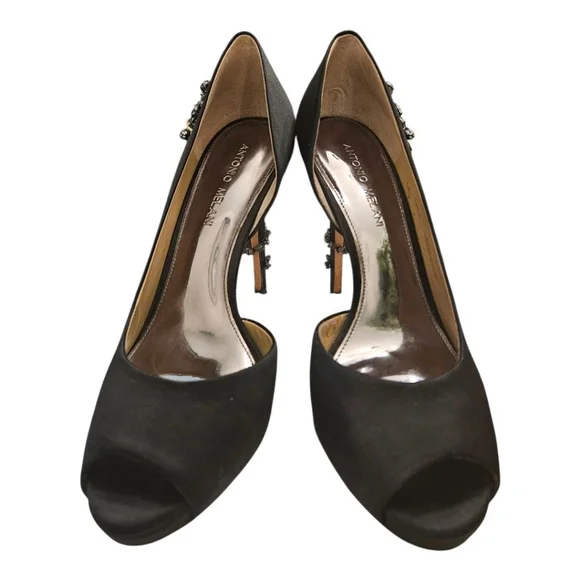 Antonio Melani Black Heels Size 8.5 - Picture 5 of 10